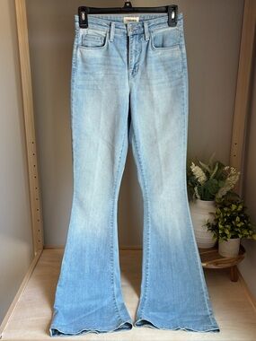 L'Agence Bell High Rise Flare Jeans Women's 23 Light Wash Cloud Flare
Denim
